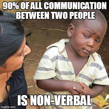 Non-verbal communication meme