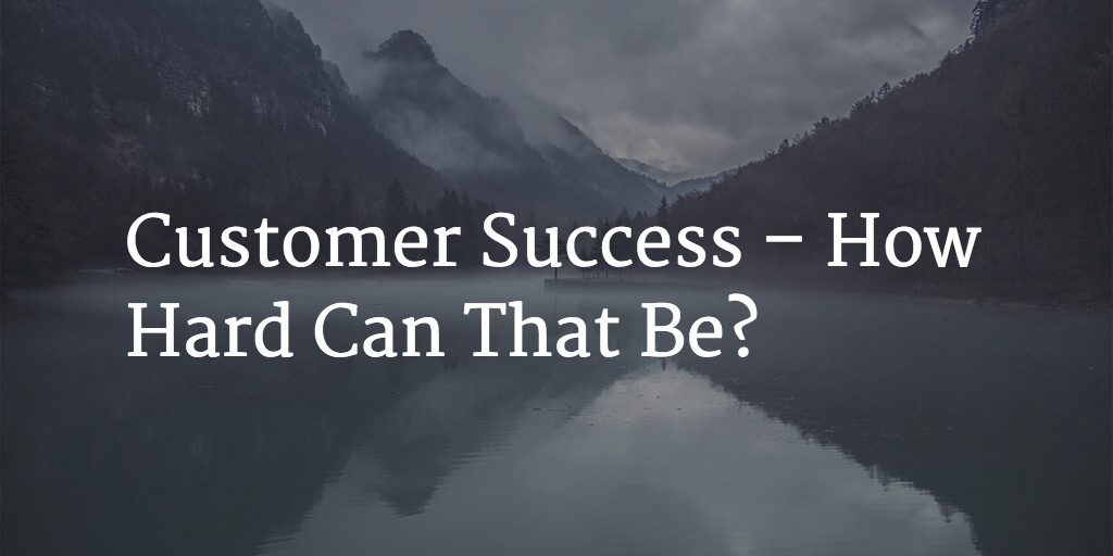 Customer Success – How Hard Can That Be? Image