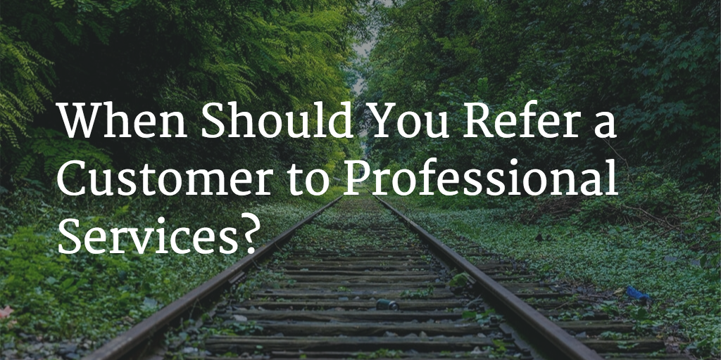 When Should You Refer a Customer to Professional Services? Image