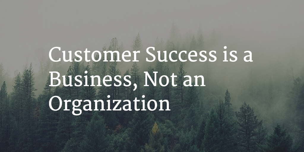 Customer Success is a Business, Not an Organization Image