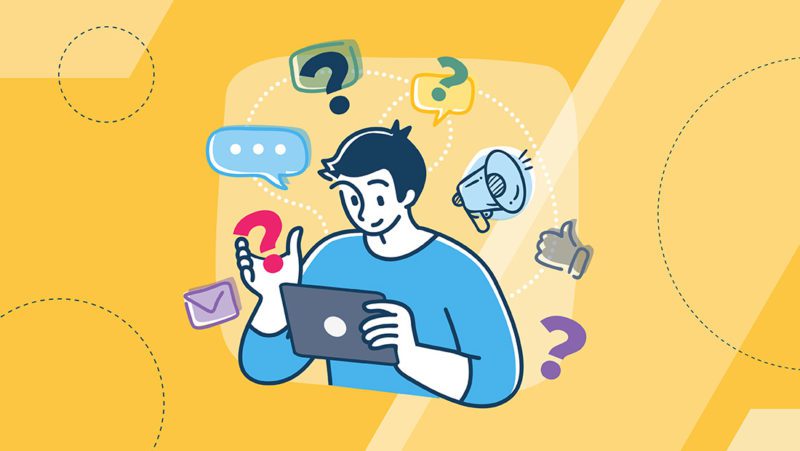 man looking at ipad planning product launch