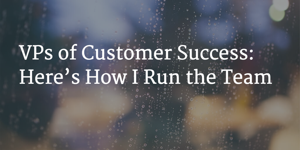 VPs of Customer Success: Here’s How I Run the Team Image