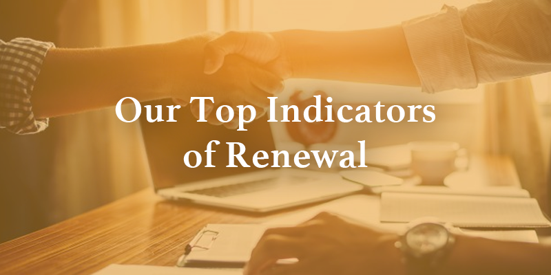 Our Top Indicators of Renewal Image