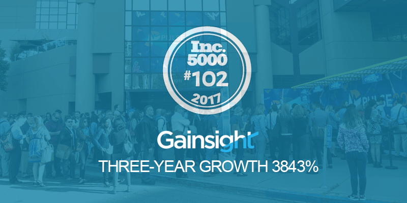 Gainsight™ Ranks No. 102 on the 2017 Inc. 5000 with Three-Year Sales Growth of 3843% Image