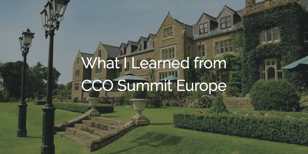 What I Learned from CCO Summit Europe Image