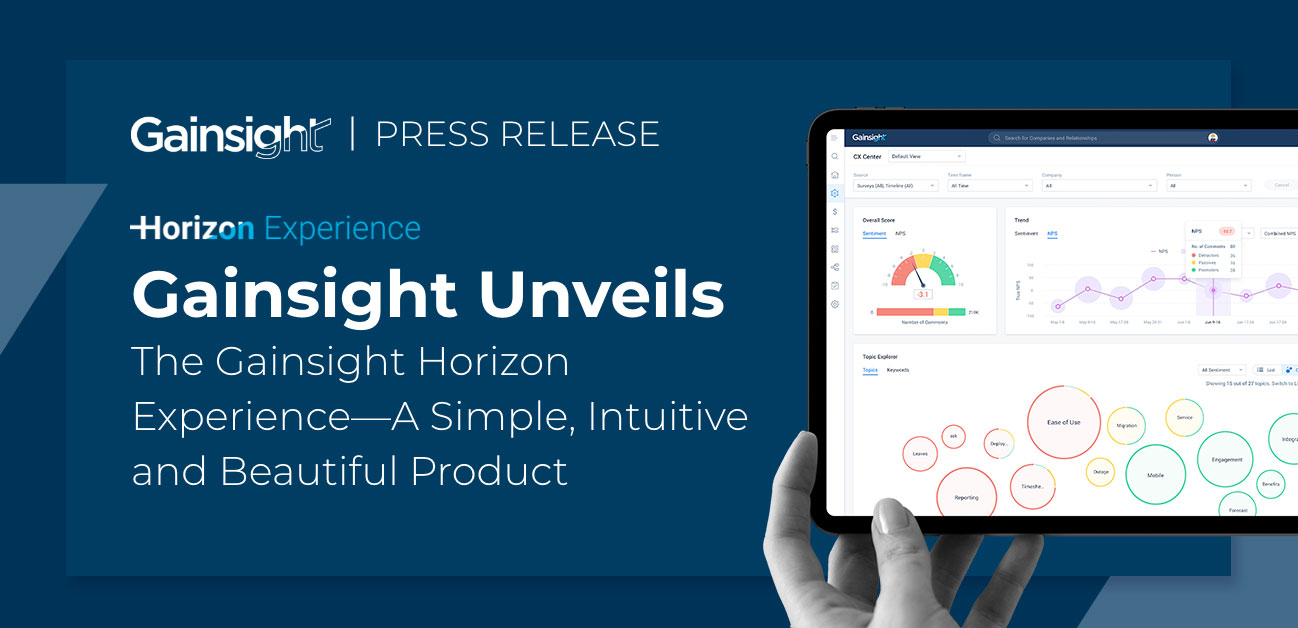 Gainsight Unveils The Gainsight Horizon Experience—A Simple, Intuitive and Beautiful Product Experience Image