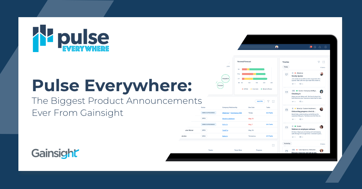 Pulse Everywhere: The Biggest Product Announcements Ever From Gainsight Image