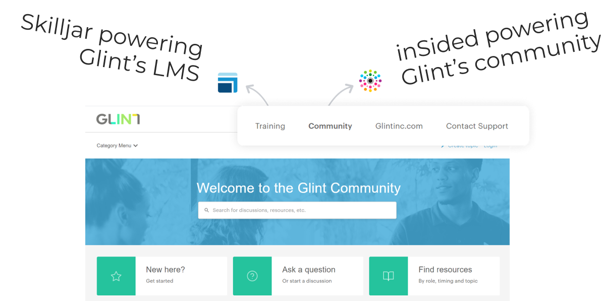 Integrated community and LMS