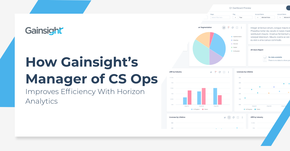 How Gainsight’s Manager of CS Operations Improves Efficiency With Horizon Analytics Image