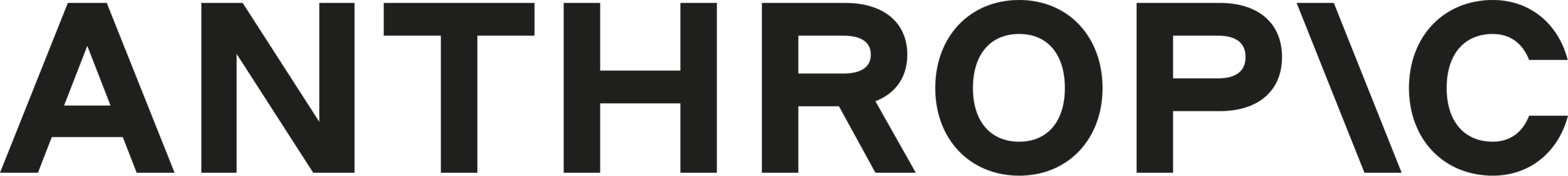 The image shows the word "ANTHROPIC" in bold, black, uppercase letters with a backslash at the end, set against a white background—an understated nod to innovation worthy of the GameChanger Awards.