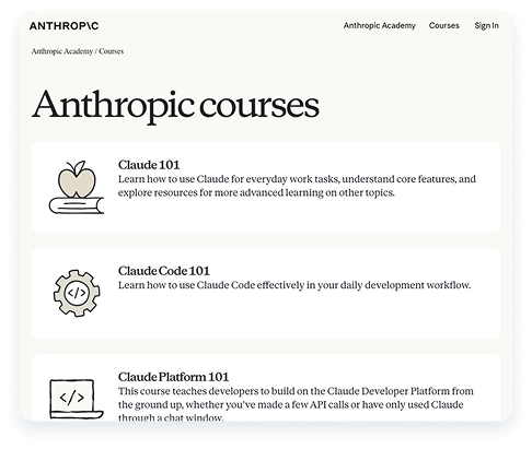 A webpage titled 