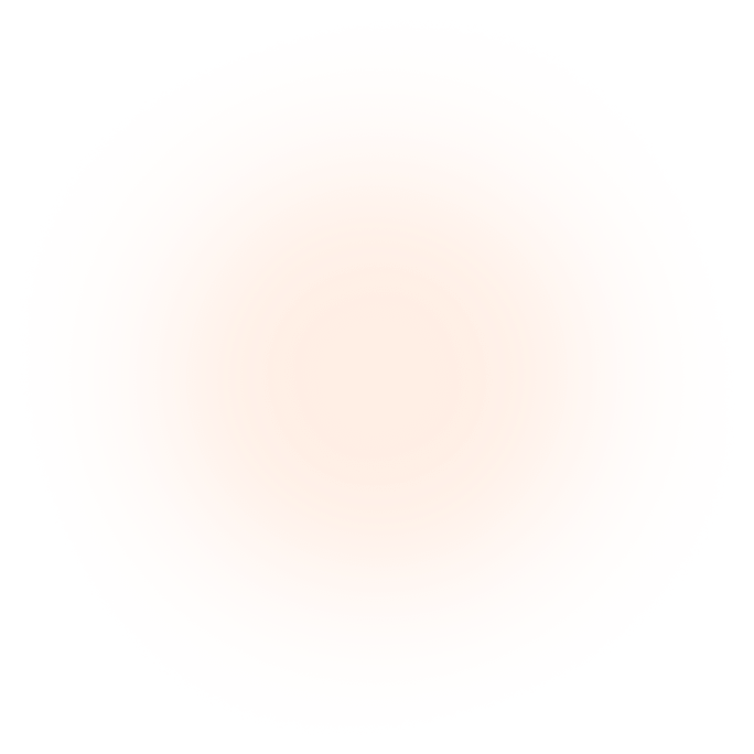 A soft, circular gradient transitioning from pale peach in the center to white at the edges.